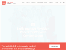 Tablet Screenshot of panelresolutions.com